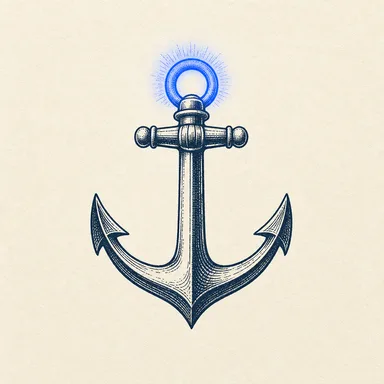 Harbor's engraved anchor illustration