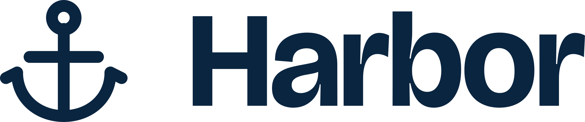 Harbor wordmark — anchor beside the word Harbor