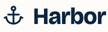 Harbor wordmark — anchor beside the word Harbor